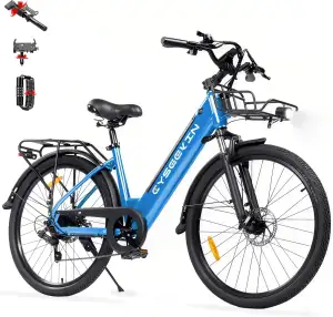 S10 E Bike, 26 Zoll Ebike mit 48V 499,2Wh Akku, 4,4 Zoll LCD Display 250W Motor 