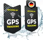tagplus® Premium GPS Fahrrad Aufkleber [2 STK.] mit bombenfester Klebekraft für maximalen Diebstahlschutz inkl. Anleitung I KEIN GPS Tracker I wetterbeständig & klimaneutral Made in Germany