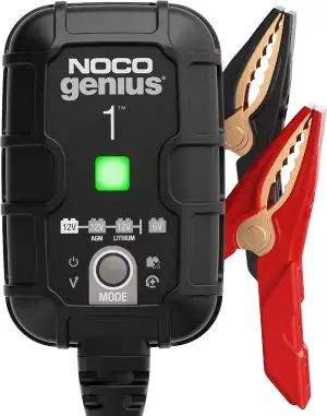 NOCO GENIUS1: 1A Batterieladegerät für Auto & Motorrad — 6V/12V Erhaltungsladege