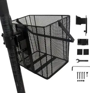 LEFELWEL E Scooter Korb, Fahrradkorb Vorne, Schnellspanner Abnehmbare E Scooter 