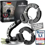 E Scooter Schloss - maximale Sicherheit, feuergehärteter Stahl, Handschellenschloss für E Roller ...