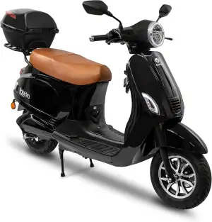 Rolektro E-City 45 Retro Elektromoped - 2000W E-Mofa mit Lithium-Akku - 2 Person