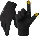YANIKY Handschuhe Herren Damen Fahrradhandschuhe Winddichte Laufhandschuhe Thermo Handschuhe Winter Anti-Rutsch Touchscreen Sporthandschuhe Für Fahrrad, Laufen, Wandern, Fahren