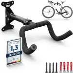 Borgen Fahrrad Wandhalterung klappbar - Fahrradhalterung Wand bis 20kg Tragfähigkeit - Winkel und Wandabstand einstellbar - extra softe Polsterung - Fahrradaufhängung Wand für MTB, Rennrad, E Bike