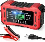 YDBAO Autobatterie Ladegerät 15A 12V Batterieladegerät LCD Display Temperaturkompensation Rekonditionierungsmodus Intelligentes Ladegerät Autobatterie für 12V Blei Säure AGM Gel LiFePO4 Batterien usw