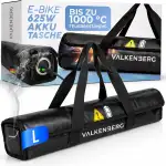 E-Bike Akku Tasche – Feuerfeste Akkubox für E-Bike Akkus mit Kabeldurchführung – Akku Schutzhülle feuerfest inkl. Trageschlaufe – Akku Transportbox & Aufbewahrungstasche, Größe L