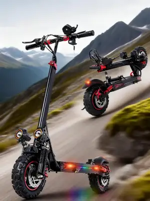 E-Scooter 11" All-Terrain für Erwachsene, 34 Meilen Reichweite, max 20 km/h, 48V