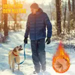 ihuan Thermo Fahrradhandschuhe Herren Damen -Warme Schnee WinterHandschuhe Touchscreen Wasserdicht Winddicht rutschfest Sporthandschuhe für Radfahren, Laufen, Skifahren, Wandern