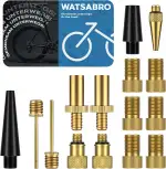 WATSABRO Fahrradventil Adapter, Fahrrad Adapter Französisch Ventil, Druckluft Kompressor Zubehör und Luftpumpe Adapter Set