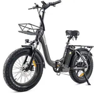 HANEVEAR Elektrofahrrad E Bike Klapprad mit 24Ah/48V Lithium-Akku | bis zu 140km