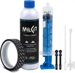 milKit Tubeless Conversion Kit - Umrüst Set inkl. patentiertem Tubeless Zubehör - geeignet für MTB und Rennrad - Tubeless Repair Kit zum umrüsten oder montieren