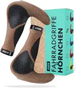 AARON Horn Lenker Griffe mit Gel Dämpfung, ergonomische Lenkerhörner aus rutschfestem Gummi, Fahr...
