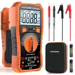 Crenova Digital multimeter, TRMS Voltmeter Ammeter Auto-Range 6000 Zähler Ohmmeter, misst Spannun...