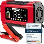 HAUSPROFI 15A Autobatterieladegerät 12V/24V mit Reparaturmodus & Erhaltungsladung, 9-Stufen-Ladun...