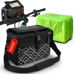 Borgen KLICKfix Lenkertasche Smartphone - Wasserabweisende und geräumige Fahrradlenkertasche 6 L - Fahrradtasche Lenker ebike - Fahrrad Lenkertasche Handy