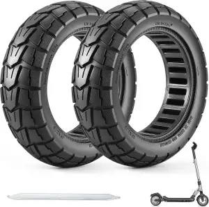 COASTA 10x2.75 Solid Scooter Reifen,70/65-6.5 Vollgummireifen für Elektroroller 