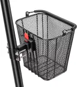 CXWXC Scooter‑Korb mit Griff – Schnell Abnehmbarer Frontkorb für E‑Scooter – Fahrradkorb mit Fest...