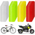 48 STK Warnung Reflektierende Aufkleber, 8 x 3 cm Selbstklebend Reflektor Aufkleber, für Fahrräder, Kinderwagen, Schulranzen, Rucksack, Roller, Helme(Silber,Gelb,Rot,Grün)
