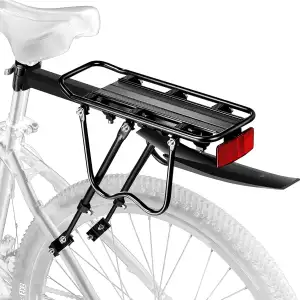 Fahrrad Gepäckträger Set [24-29 Zoll ]- 50KG Tragfähigkeit Fahrrad Gepäckträger 
