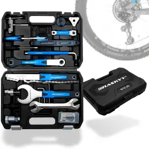 HASKYY Fahrrad Reparatur Kit 51-tlg Hand Werkzeug Set Multifunktions Koffer E-Bi