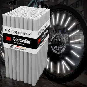 Speichenreflektoren [ORIGINAL 3M™-Reflexmaterial] super hell I mit StVZO Zulassu