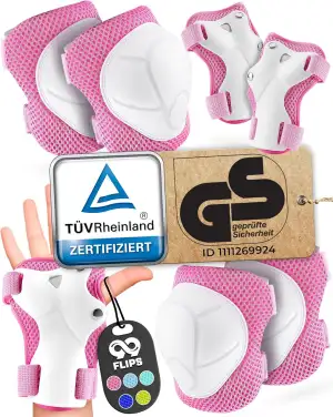 99FLIPS Schoner Inliner Kinder 3-12 Jahre - TÜV Rheinland GS Zertifizierung - Fl