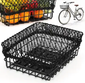 VELORO Gepäcknetz für Fahrrad - Stabil & Flexibel - Netz für Fahrradkorb hinten 