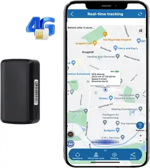GPS Tracker Auto 4G PRO– 90 Tage Standby, 5-Sekunden Positionsupdate, 4200 mAh A