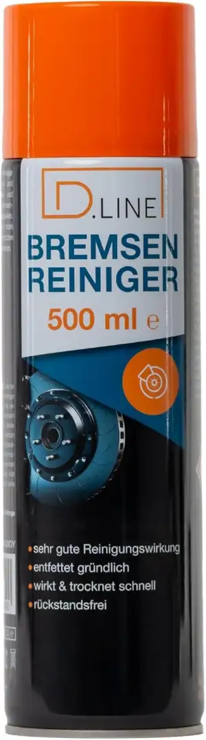 D.LINE Bremsenreiniger 500ml Spraydose (1x 500 ml)