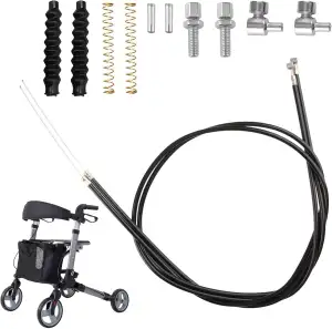 Hochwertiges 12-teiliges Bremskabel Antriebs Rollator Ersatzteil-Set für Gehhilf