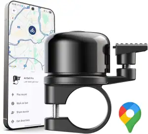 AirBell Pro für Android - Fahrradklingel mit integriertem Tracker, kompatibel mi