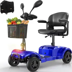 VOCIC Seniorenmobile Faltbar 4 Räder Faltbar 20KM ReichweiteD42, bis 136KG Elekt
