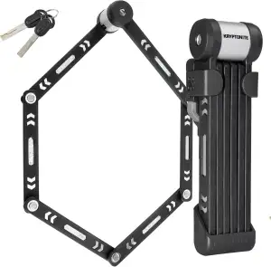 Kryptonite Kryptolok 610 S faltbares Fahrradschloss, kompakt, leicht, hohe Siche