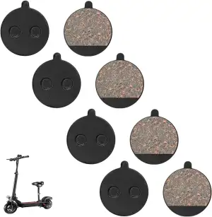 4 Paar Bremsbeläge für E-Scooter,E Scooter Bremsbeläge,Halbmetall Scheibenbremse
