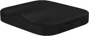 Sitzkissen orthopädisch - Ergonomisches Memory Foam Kissen für Bürostuhl, Auto,