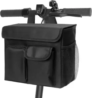 Scooter Tasche- Praktisches Escooter Taschen mit 14-Zoll-Laptopfach und Getränke