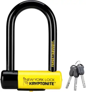 Kryptonite New York FAHGETTABOUDIT Mini Bügelschloss - Sicherheitsgrad 10/10, An