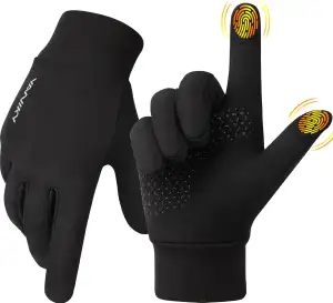 YANIKY Handschuhe Herren Damen Fahrradhandschuhe Winddichte Laufhandschuhe Therm