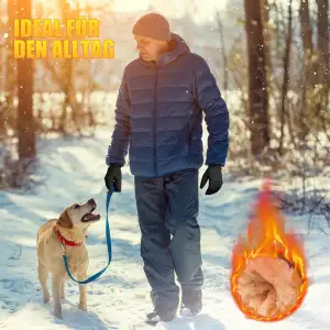 ihuan Thermo Fahrradhandschuhe Herren Damen -Warme Schnee WinterHandschuhe Touch