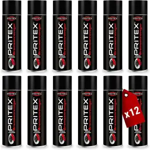 PRITEX – Bremsenreiniger Spray 12 x 500 ml – Auto Teilereiniger zur Entfettung v