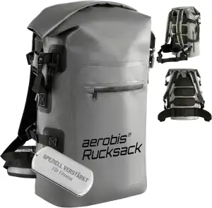 aerobis Fitness Rucksack - ideal für Wandern, Büro & Fitness - 100% wasserdicht