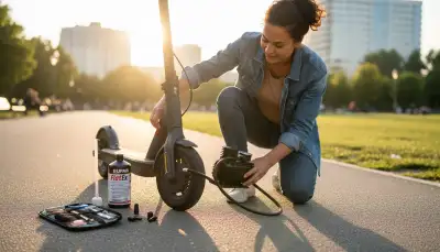 E-Scooter Reifenpanne: Selbsthilfe unterwegs