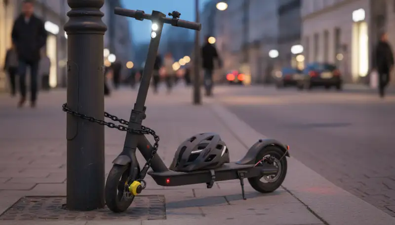 E-Scooter Diebstahlschutz: Kettenschloss-Strategien