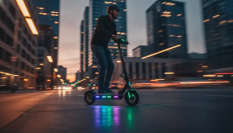 Leuchtende Akzente: E-Scooter Unterbodenbeleuchtung