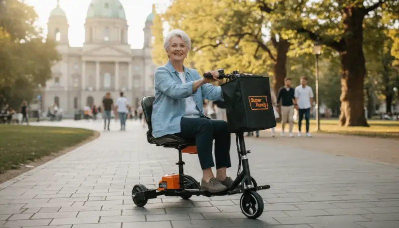 Reisen mit dem faltbaren Senioren-Scooter